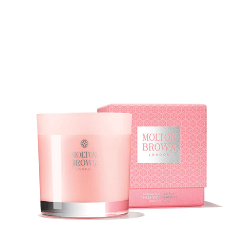 DELICIOUS RHUBARB & ROSE CANDELA 3 STOPPINI