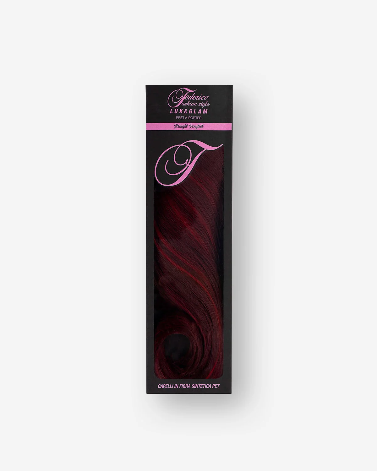 Extension Straight Ponytail Devil Rossa