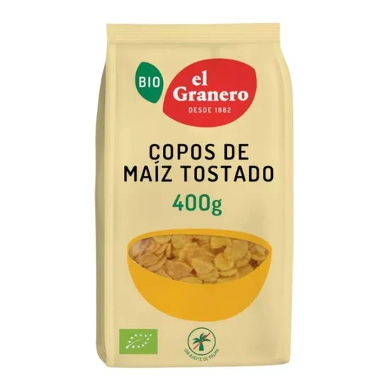 Granero Alimentacion Copos Maiz Tostado Bio 400g