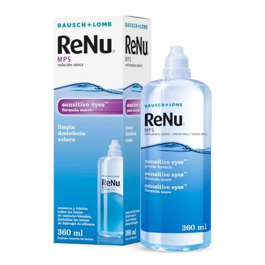 Soluzione unica Bausch&Lomb ReNu Multiplus per occhi sensibili 355ml con custodia