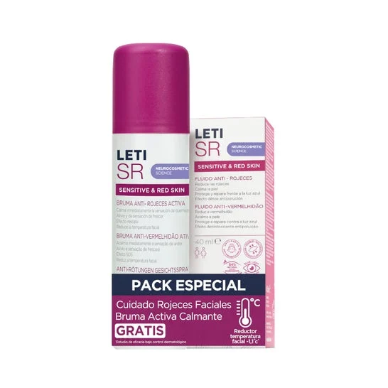 Leti SR Pack Especial Anti-Rojeces Fluido 40 ml + Bruma 75 ml