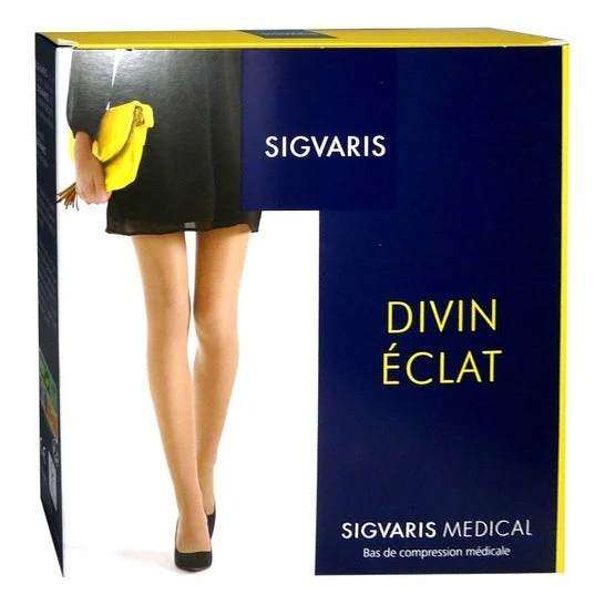 Sigvaris C2 Divin Éclat Calza Autofix Nude NS 1 Paio