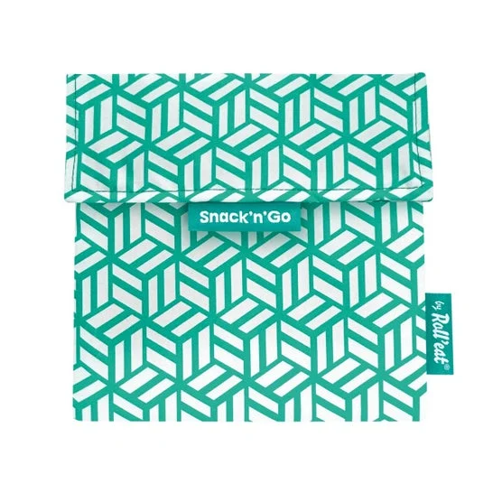 By Roll'eat Boc'N'Roll Porta Snacks Go Tiles Verde 1ud