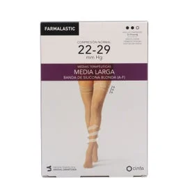 Farmalastic pizzo medio lungo (A-F) normale compressione T-medium camel 1pc