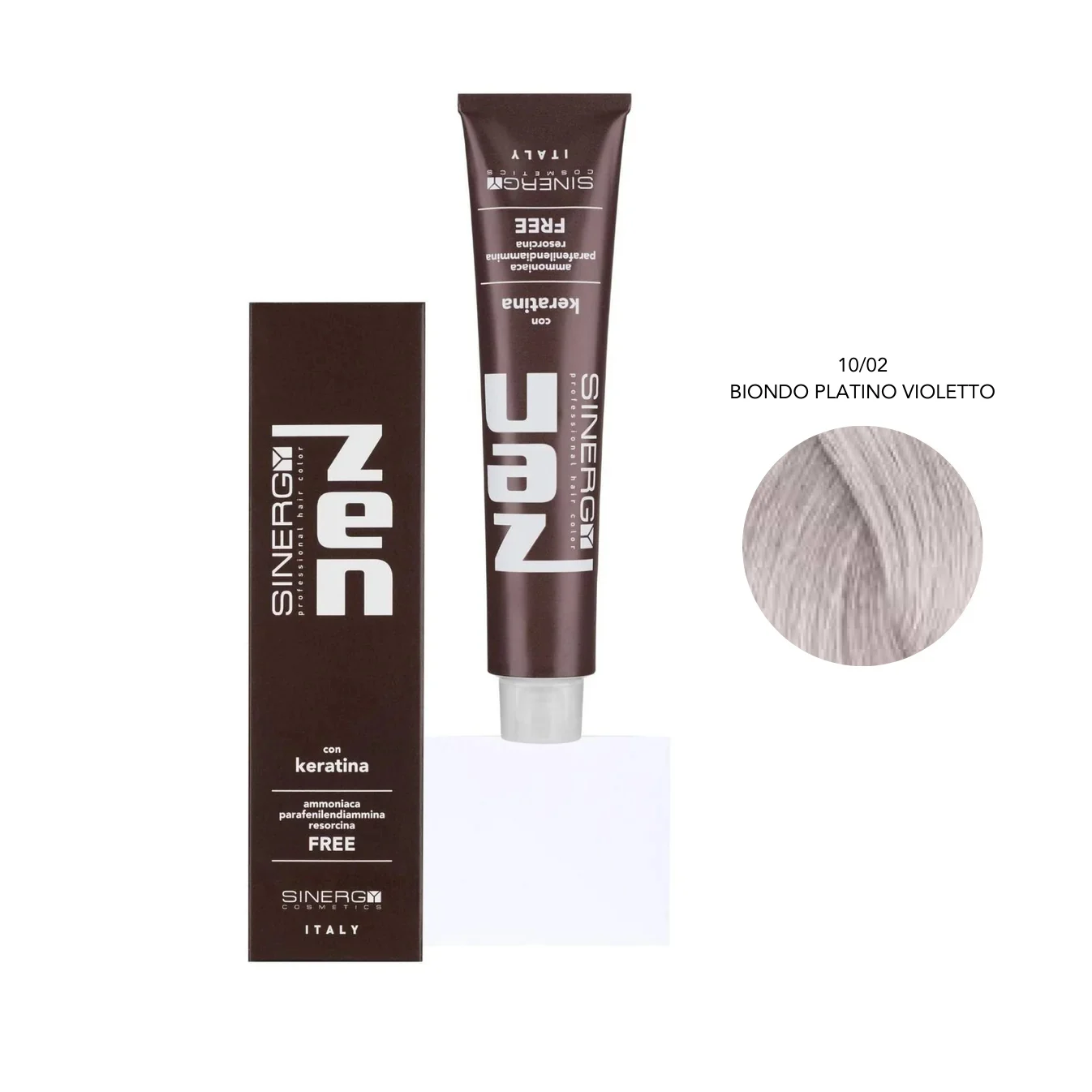 Zen Color Keratin 10.02 Biondo Platino Violetta Free Ammoniaca 100ml