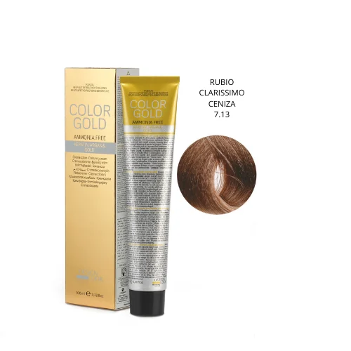 Design Look Color Gold Keratin 7.13 Free Ammoniaca 100ml - Rubio Clarissimo Cenzia
