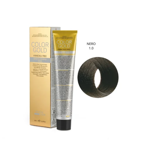 Design Look Color Gold Keratin 1.0 Free Ammoniaca 100ml - Nero