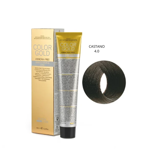 Design Look Color Gold Keratin 4.0 Free Ammoniaca 100ml - Castano