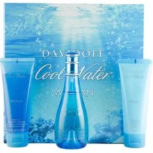 Davidoff Cool Water Woman Great Set eau de toilette 100 ml lozione corpo 75 ml Cool Water e Cool Water Gel 75 ml