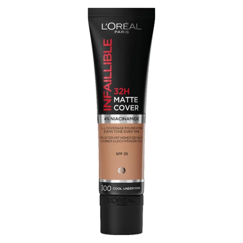 L'Oréal Infaillible 32H Matte Cover Fondotinta 300 - Cool Undertone 30 Ml