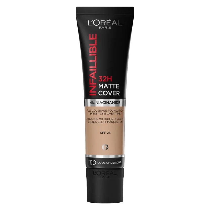 L'Oréal Infaillible 32H Matte Cover Fondotinta 110 - Cool Undertone 30 Ml