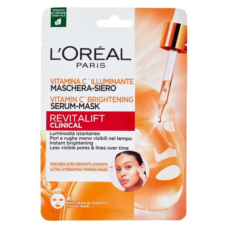 L'Oréal Revitalift Clinical Maschera-Siero Vitamina C Illuminante 1 Pz