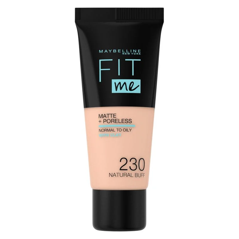 Maybelline Fit Me Matte & Poreless - Fondotinta Liquido Opacizzante 230 - Natur Buff