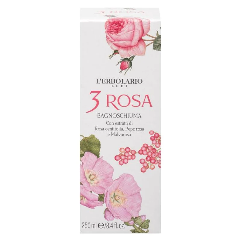 L'Erbolario 3 Rosa Bagnoschiuma 250 Ml