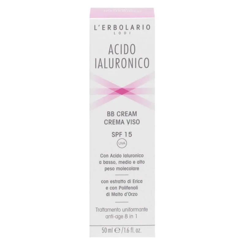 L'Erbolario Acido Ialuronico Bb Cream Crema Viso Spf 15 50 Ml
