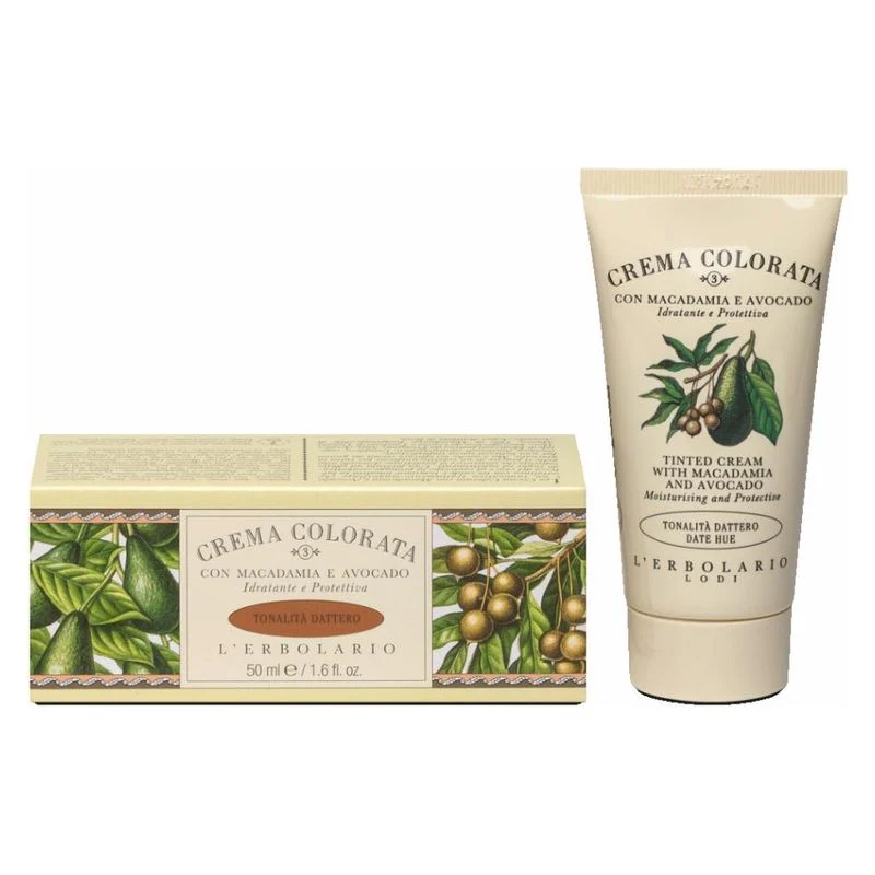 L'Erbolario Crema Colorata Con Macadamia E Avocado Tonalità Dattero 50 Ml