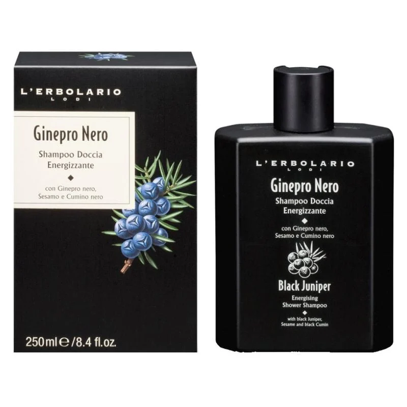 L'Erbolario Ginepro Nero Shampoo Doccia Energizzante 250 Ml