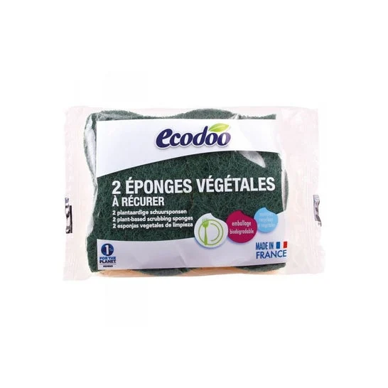 Spugna Ecodoo con tampone abrasivo 2 pezzi