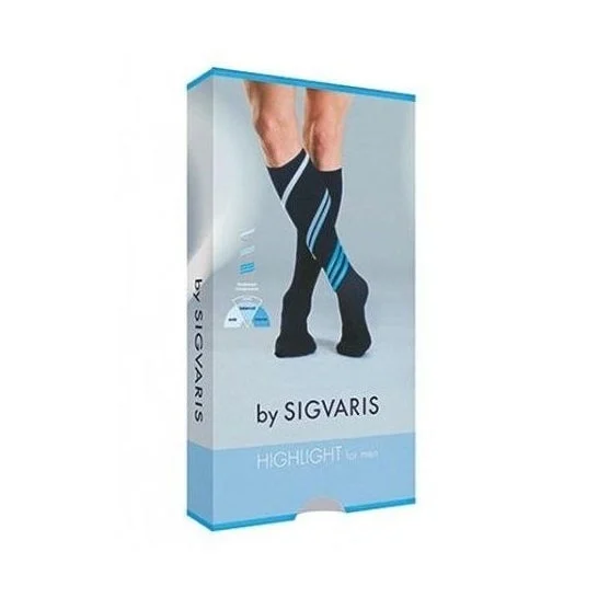 Sigvaris Highlight For Men Calcetín Marine Punta Cerrad LN 1 Par