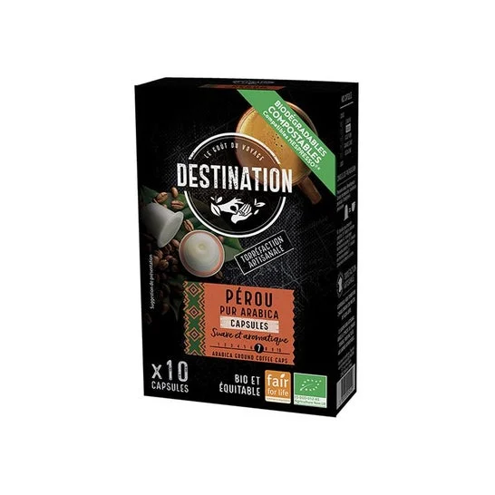 Destination Coffee Peru Nespresso Compatible Pods 10uds