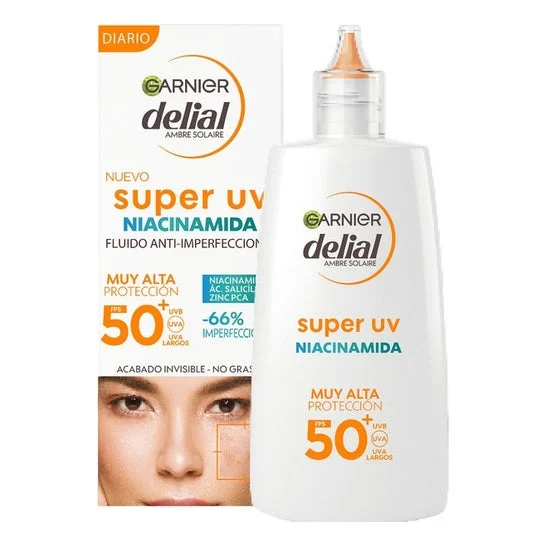 Garnier Delial Super Uv Niacinamida Anti Imperfecciones Spf50+ 40ml