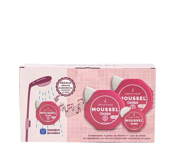 Est Moussel Clasic 600 2 pz Flask 65 ml Doccia Altoparlante