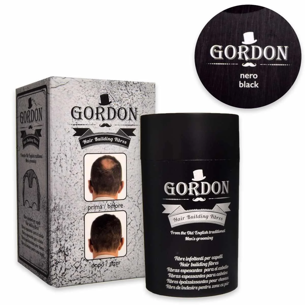 Fibre infoltenti 22 grammi colore nero