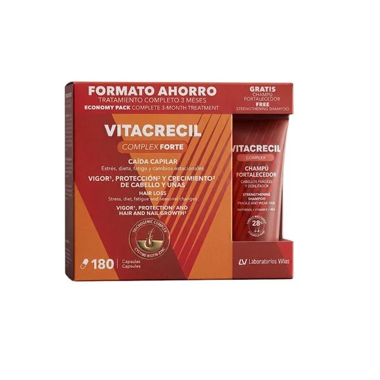 Vitacrecil Complex Forte 180 cápsulas + Champú 100ml