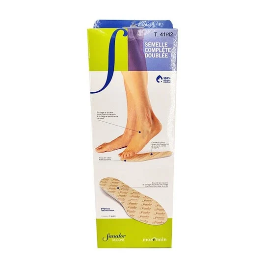 Sanator Plantilla Silicone Blanco Talla 35/36 1 Par