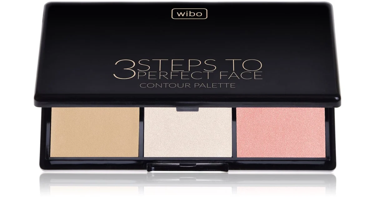 Wibo 3 Steps To Perfect Light palette contouring per il viso 10 g
