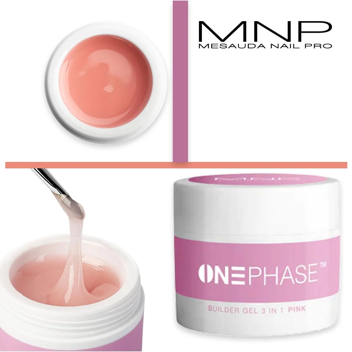 Mesauda mnp one fase 3 in 1 gel rosa 25 gr