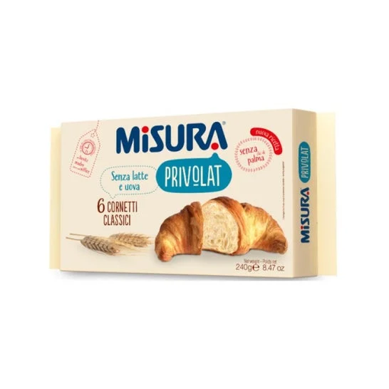 Misura Privolat Classic Croissants Without Palm Oil 6 Unità