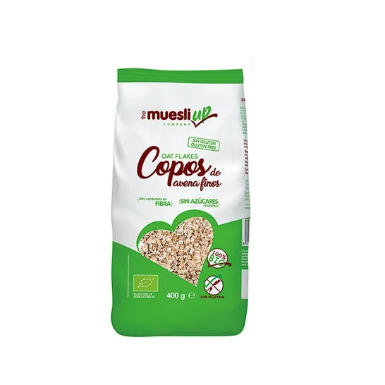The Muesli Up Copos Avoine Fins Sans Gluten Bio 400g