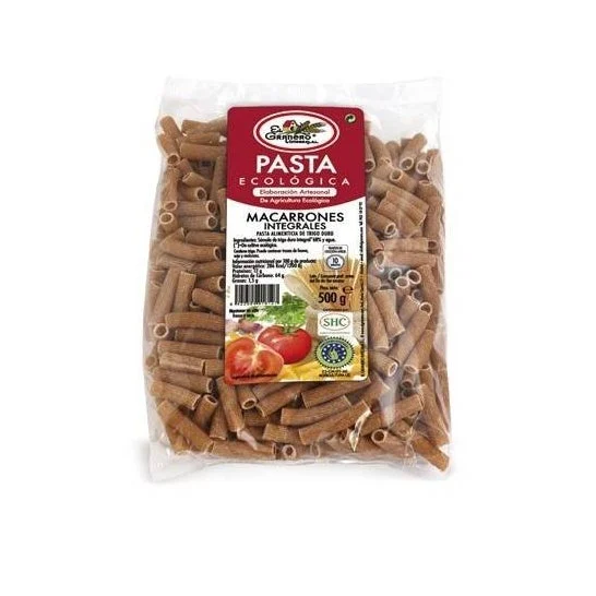 El ganero Integal Maccheroni Integal di grano Integal Bio 500 g