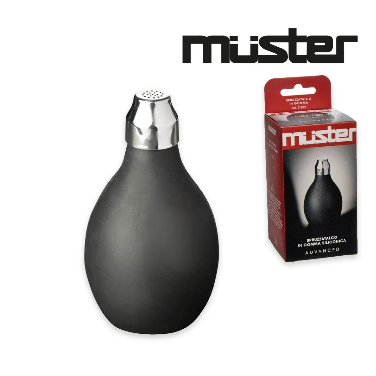 Muster spruzzatalco in silicone
