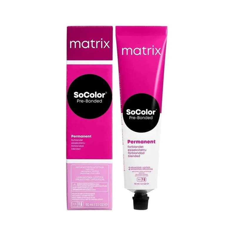 Matrix SoColor Pre-Bonded Blended tinta permanente per capelli colore 6Nw Dukelblond Neutral Warm 90 ml