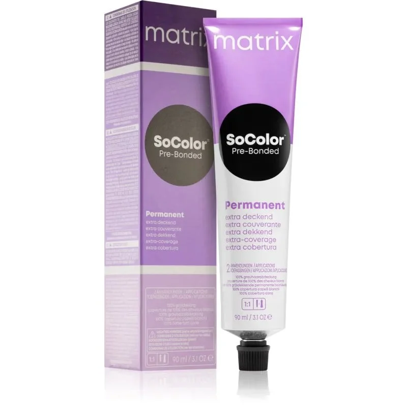 Matrix SoColor Pre-Bonded Extra Coverage tinta permanente per capelli colore 506Bc Dunkelblond Braun Kupfer 90 ml