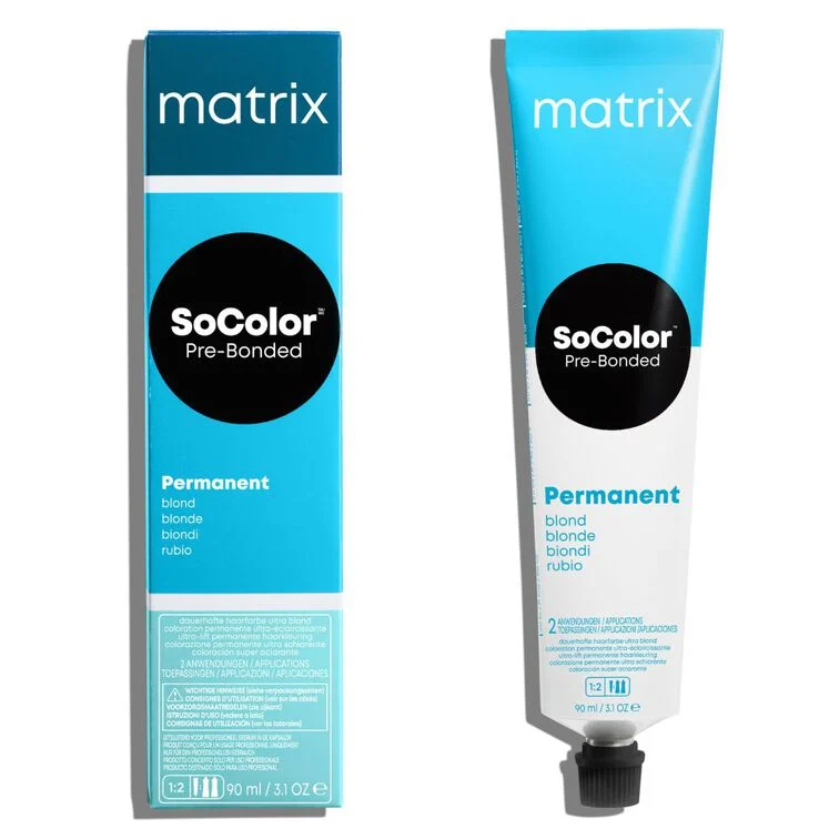 Matrix SoColor Pre-Bonded Blonde tinta permanente per capelli colore UL-NV+ Ultra Blondes Natural Violet+ 90 ml