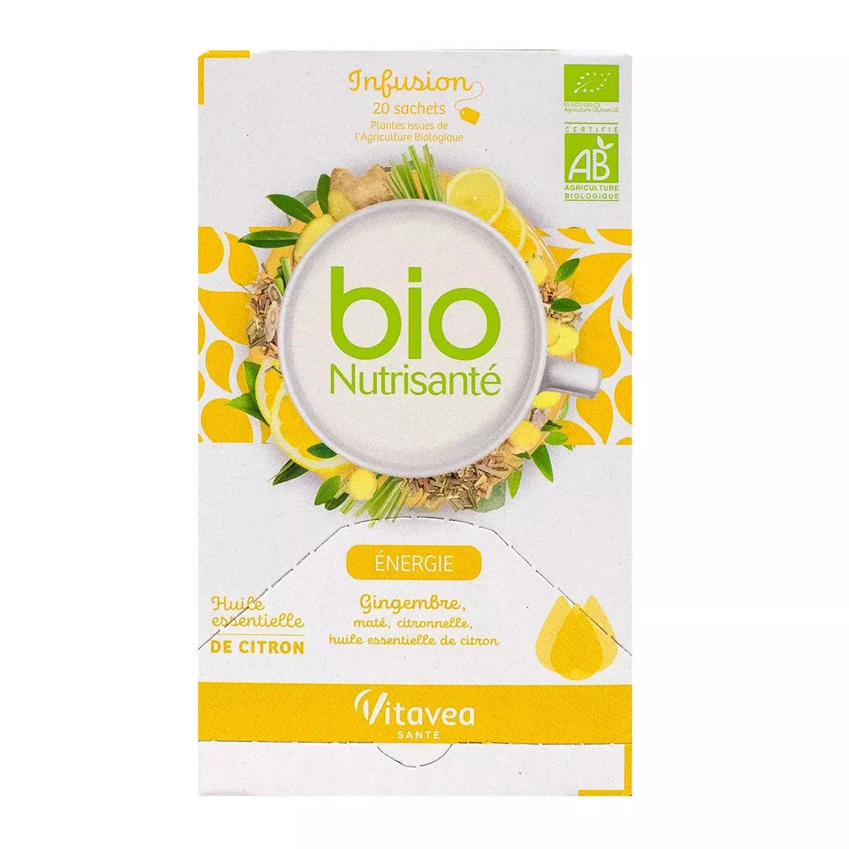 Bio Nutrisanté - Infusione Energia 2x20 bustine + 1 OMAGGIO Lotto × 3