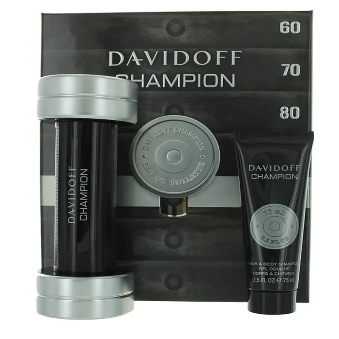 Davidoff Champion Eau De Toilette Spray 90ml Set 2 Pezzi