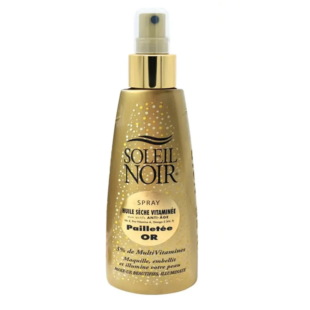 Soleil Noir Spray Olio Secco Vitaminico Oro Glitterato 150ml