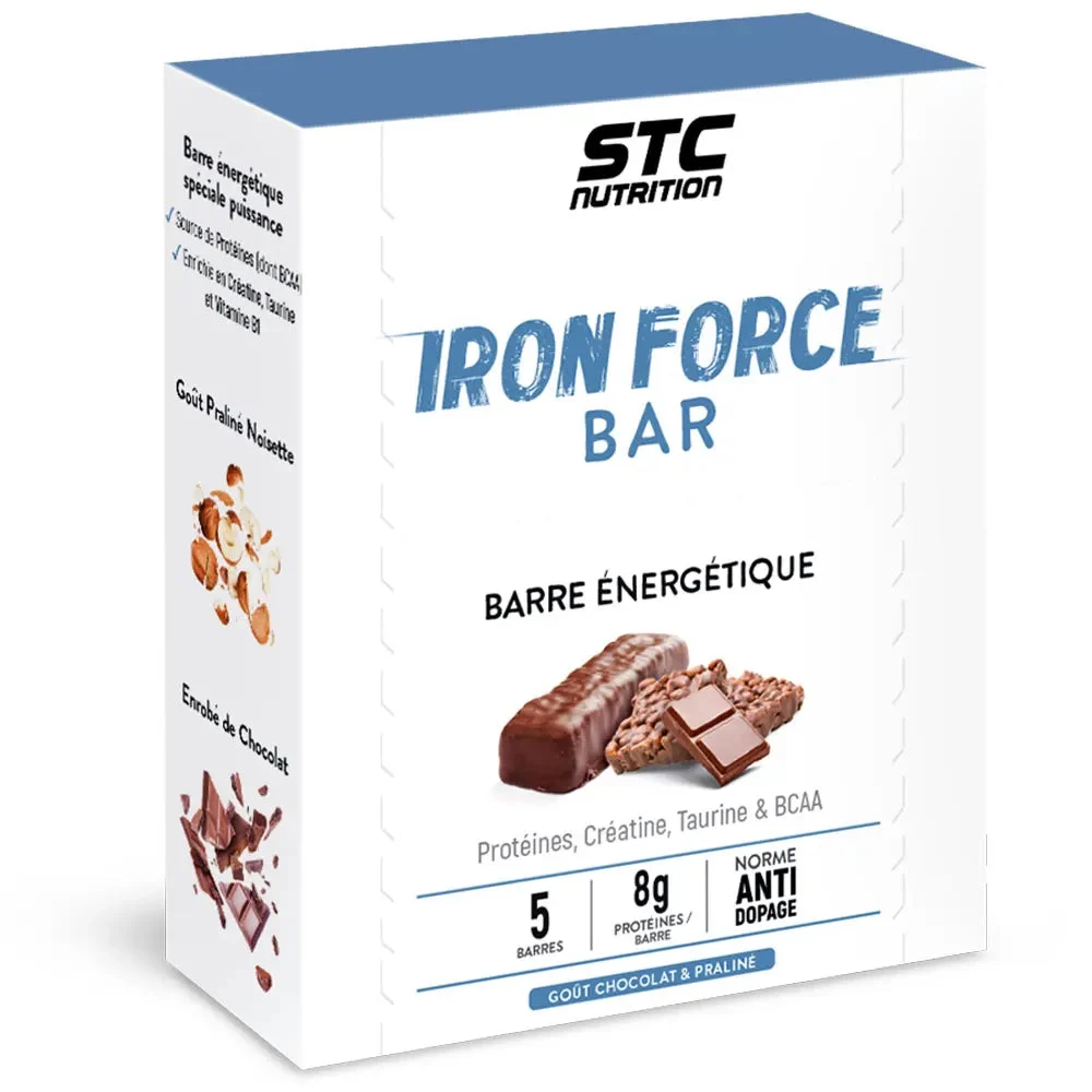 Stc Nutrition Iron Force Barrette Cioccolato Praline Riso Soffio 5x50g
