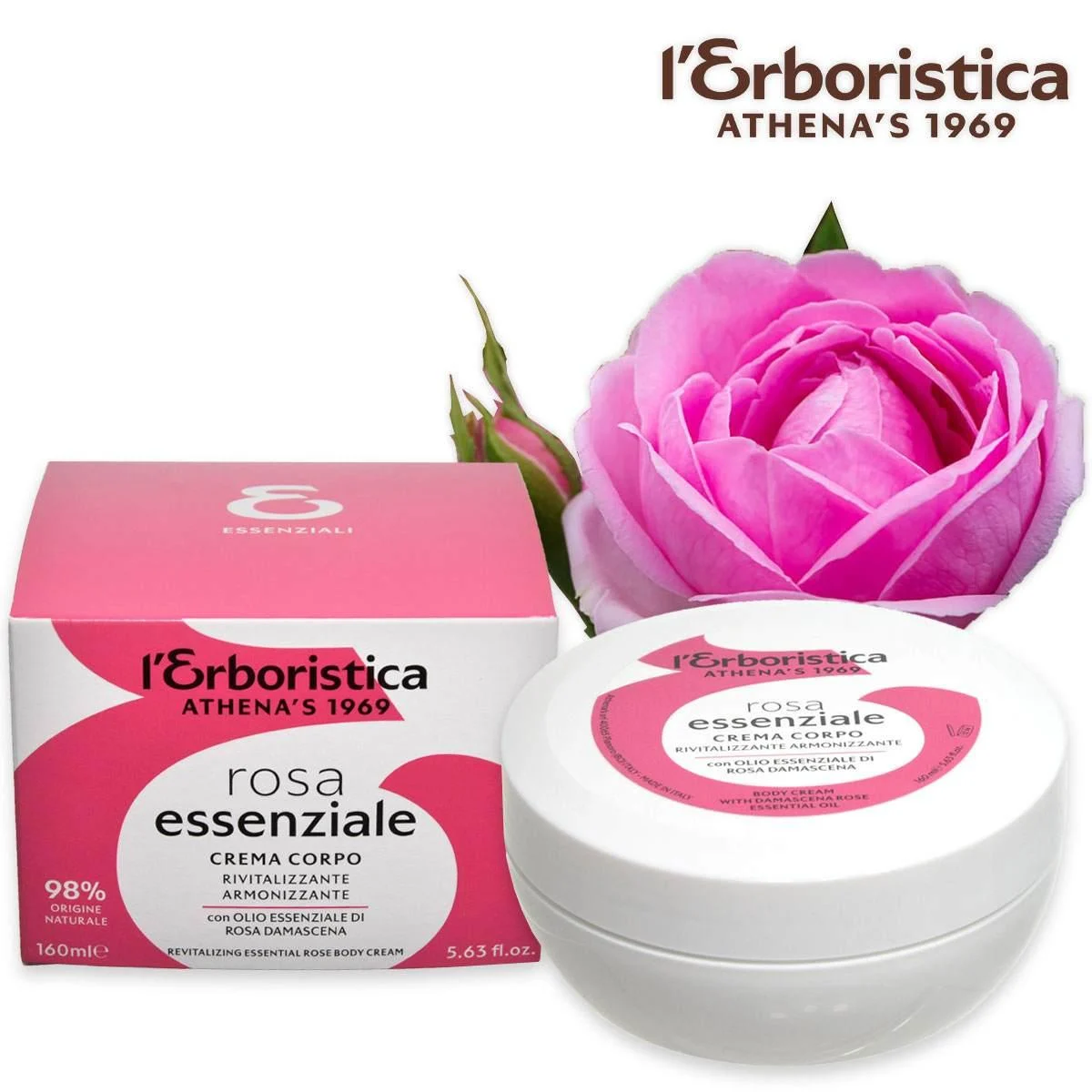 L'erboristica crema corpo olio essenziale rosa d 160 ml