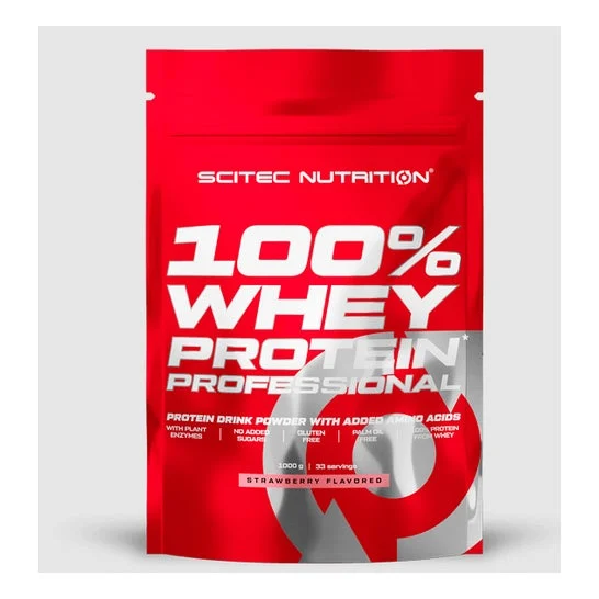 Scitec Nutrition 100% Whey Protein Fresa 1000g