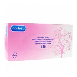 Alvita Fazzoletti Bianchi 150 Unità