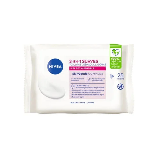 Nivea Toallitas Desmaquilladoras Suaves 3 en 1 25uds
