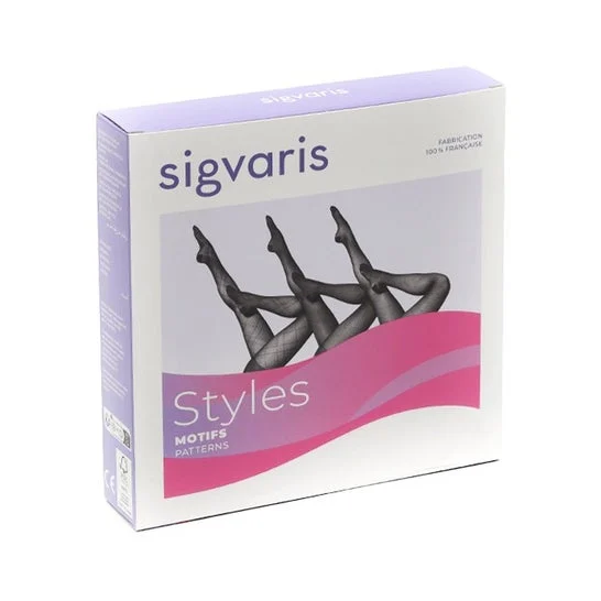 Sigvaris 2 Styles Collant Mosaico Nero Taglia MN 1 Unità