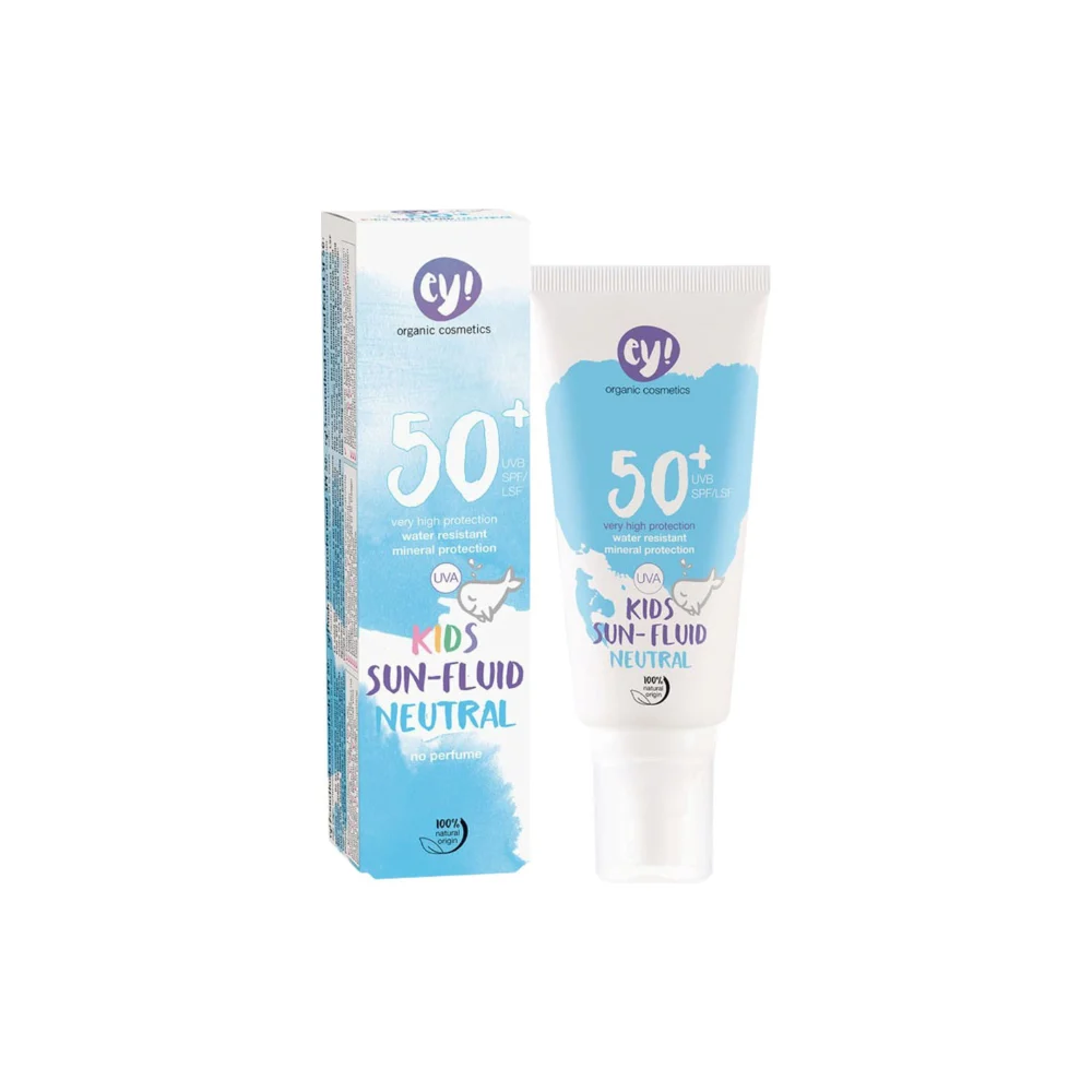 Ey! organic cosmetics Fluido solare neutro per bambini SPF 50+ 100 ml