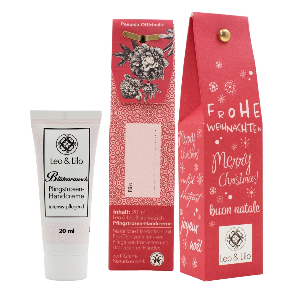 Leo & lilo Piccolo Dono di Natale alla Peonia, Auguri di Natale (20 ml)