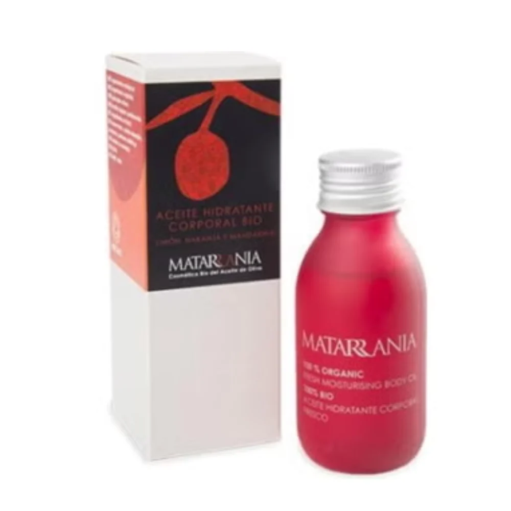 Matarrania Olio per il corpo idratante biologico Limone, arancia e mandarino, 100 ml